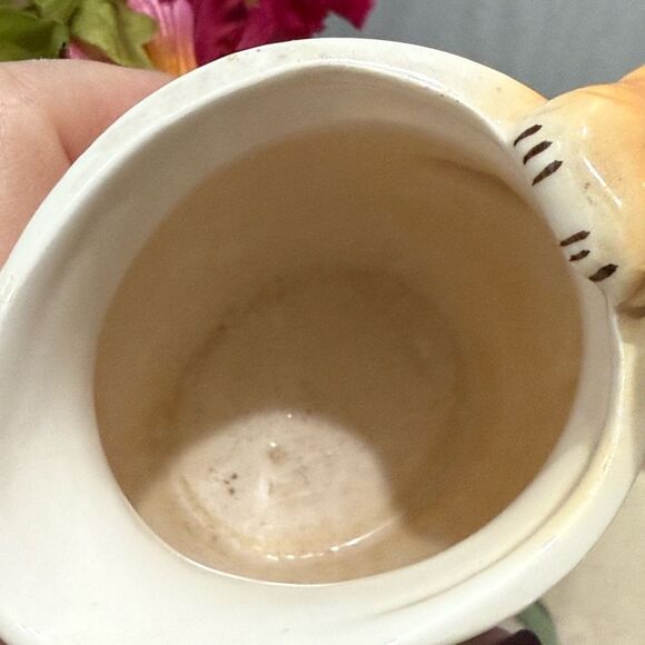 Rare Vintage Ceramic Orange Cat Kitty Creamer Vase Made in Japan Adorable - Picture 9 of 16